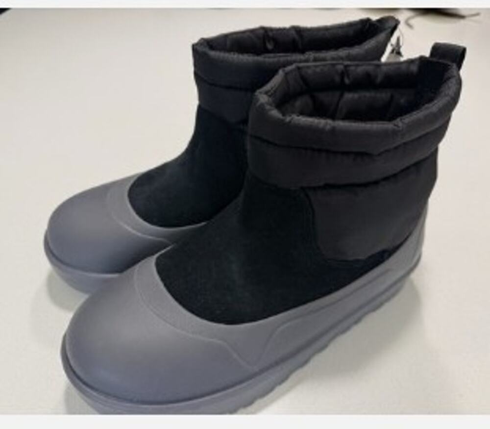UGG Classic Minimod Waterproof Wool Boot bootie black Men's size 12